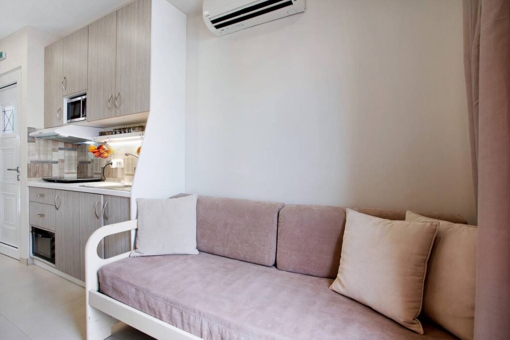 Living room with sofa bed